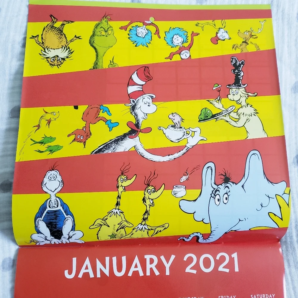 2021 Dr Seuss Calendar. NWOT.